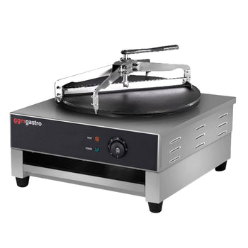 Naleśnikarka - z 1 płytą Ø 400 mm włącznie z rozrzutnikiem ciasta naleśnikowego - Prime Gastro