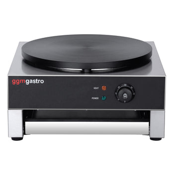 Naleśnikarka - z 1 płytą Ø 400 mm włącznie z rozrzutnikiem ciasta naleśnikowego - Prime Gastro