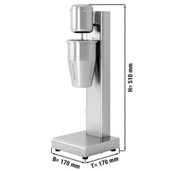 Mikser barowy do koktajli mlecznych ECO - pojedynczy - 950ml - 80W - 2 prędkości