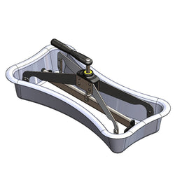 Stół przygotowawczy – 1210 mm – 4 szuflady – na 9 pojemników GN 1/6 – w zestawie naleśnikarka i rozrzutnik ciasta