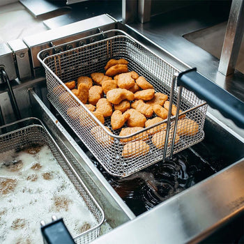 Podwójna frytownica gazowa - 20+20 litrów - 35 kW - Prime Gastro