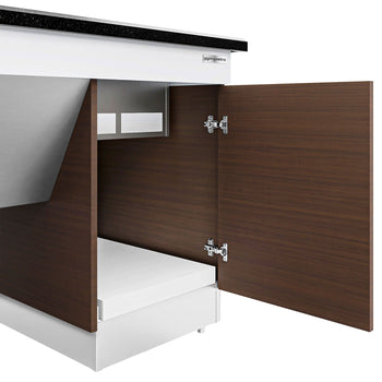 Element neutralny DUBLIN - 1600 mm - blat roboczy z czarnego granitu - Prime Gastro