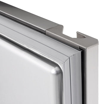 Stół chłodniczy do pizzy Premium PLUS - 2305x800mm - z 2 drzwiami & 2 szufladami - włącznie z witryną chłodniczą nadstawną - 10x GN 1/3 - Prime Gastro