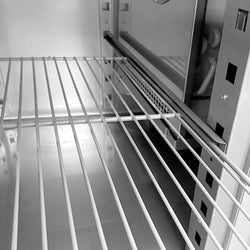 Stół chłodniczy PREMIUM - 1900x700 mm - z 3 drzwiami, 1 zlewem po prawej stronie & panelem tylnym