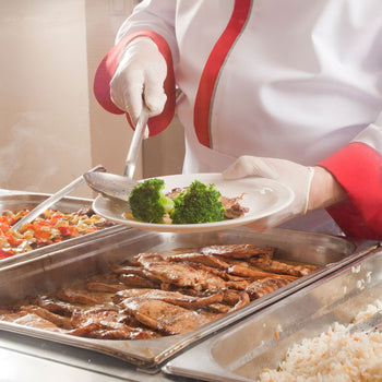 Lada bufetowa grzewcza DUBLIN - 2000 mm - z bemarem & kółkami - dla 5x GN 1/2 - Prime Gastro