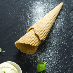 Blacha do pieczenia gofrownicy - kształt: rożek do lodów