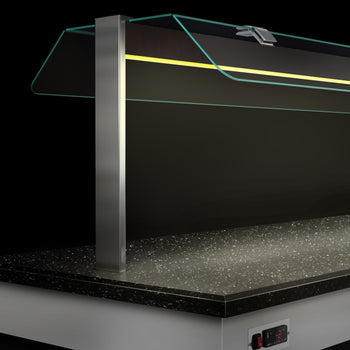 Lada bufetowa chłodnicza DUBLIN - 1600 mm - z płytą chłodniczą & kółkami - Prime Gastro