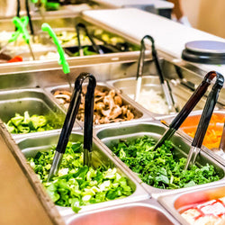 Wanna chłodnicza wbudowana - 2,1m - +2 ~ +8 °C - 6x GN 1/1 - ze szklaną ochroną przed kaszlem