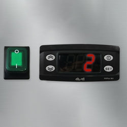 Stół chłodniczy ECO - 900x700 mm - 4 szuflady & panel tylny