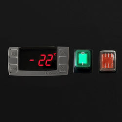 Zamrażarka ze stali nierdzewnej ECO - GN 2/1 - 700 litrów - z 1 szklanymi drzwiami