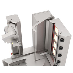 Gazowy robot do kebaba - 4 palnikowa - maks. 95 kg