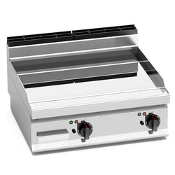 Elektryczna płyta grillowa - 9,6 kW - Gładka - z błyszczącyą powierzchnią