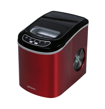 Kostkarka do lodu - Wydrążony cylinder - 12 kg/24 godz - Czerwony - Prime Gastro