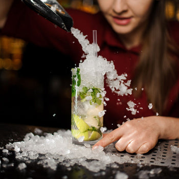 Kruszarka do lodu – 3 kg/min – z pojemnikiem o pojemności 1 kg - Prime Gastro