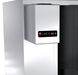 Komora mroźnicza ze stali nierdzewnej - 1800x1200mm - 2,65m³ - z kurtyną paskową (PCV)