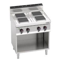 Electric cooker - 10.4 kW - 4 square plates