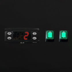 Zamrażarka ze stali nierdzewnej ECO - 1200 litrów - z 2 szklanymi drzwiami