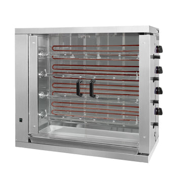 Elektryczny grill do kurczaka ECO - 19,2 kW - z 4 szpikulcami na 24 kurczaki - Prime Gastro