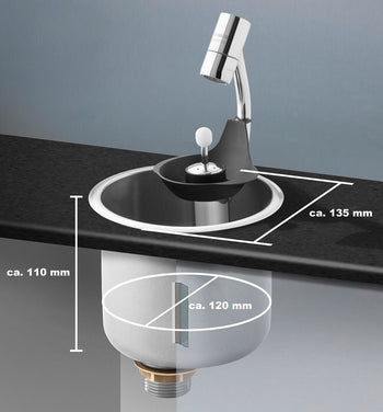 Prysznic dla łyżki lodów z prysznicem porcjującym & zintegrowanym zaworem zwrotnym wody - Prime Gastro