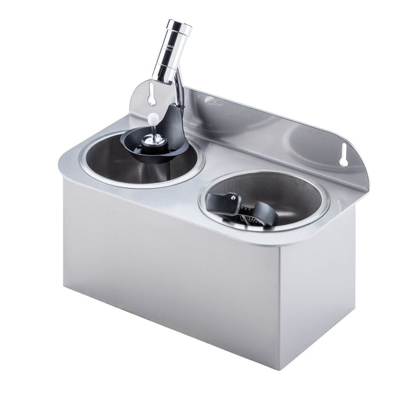 Myjka do łyżki do lodów ze zintegrowanym regulatorem strumienia wody