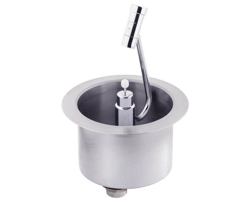 Myjka do łyżki do lodów ze zintegrowanym regulatorem strumienia wody