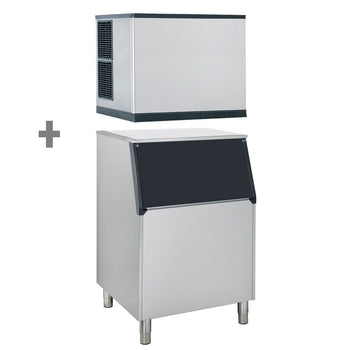 Kostkarka do lodu - 403 kg / 24 h - w tym pojemnik na lód - Prime Gastro