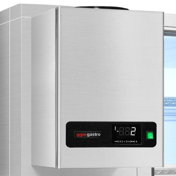 Komora mroźnicza ze stali nierdzewnej - 1800x1200 mm - 2,65 m³ - włącznie z agregatem mroźniczym i kurtyną lamelową - Prime Gastro