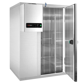 Komora mroźnicza ze stali nierdzewnej - 1800x1800mm - 4,30m³ - włącznie z agregatem mroźniczym i kurtyną lamelową - Prime Gastro