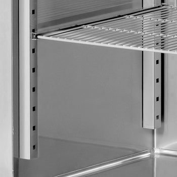 Zamrażarka piekarnicza stal nierdzewna PREMIUM - EN 60x80 - 600 litrów - 1 szklane drzwi - Prime Gastro