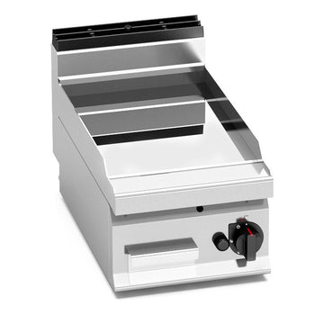 Gazowa płyta grillowa - 6,9 kW - Gładka - z błyszczącą powierzchnią - Prime Gastro