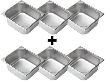 Pojemnik GN ze stali nierdzewnej 2/3 - głębokość: 150 mm