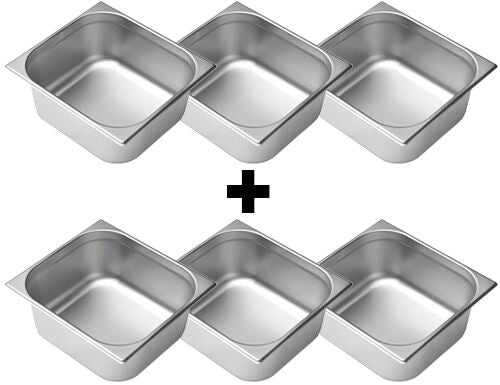 Pojemnik GN ze stali nierdzewnej 2/3 - głębokość: 150 mm