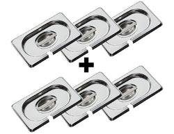 Pokrywa ze stali nierdzewnej GN 1/9 – z wgłębieniem na łyżkę