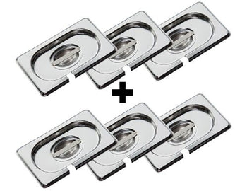 Pokrywa ze stali nierdzewnej GN 1/9 – z wgłębieniem na łyżkę