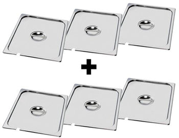 Pokrywa ze stali nierdzewnej GN 2/3 - z wgłębieniem na łyżkę