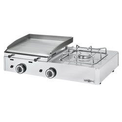 Gazowa płyta grillowa - 6,3 kW - z kuchenką gazową