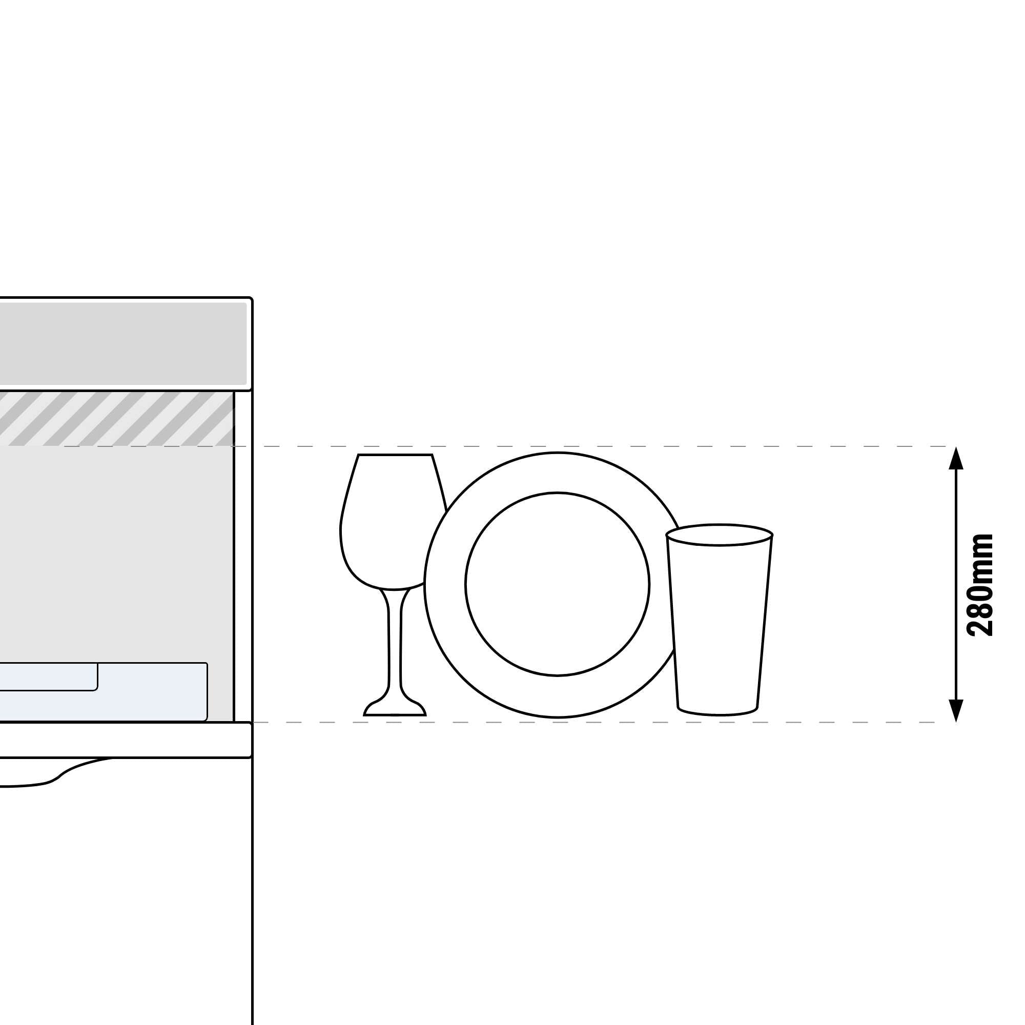 glasswasher_dish_height_280_drawing