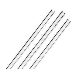 (6 sztuk) Szklane słomki do picia - proste - 150 mm - włącznie z nylonową szczoteczką do czyszczenia