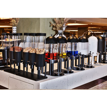 Dozownik soku - 2x 6 litrów - Czarny - Prime Gastro