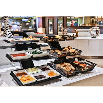 Stojak na chleb - czarny - z 7 koszykami - Prime Gastro