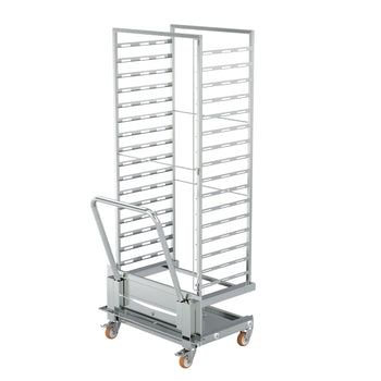 Wózek półkowy z uchwytem do blachy - dla 16x EN 600x400 - dla BKDMV1646 i BKDTV1646 - Prime Gastro