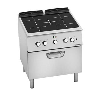 Kuchenka na podczerwień - 12,8 kW - 4 płyty grzewcze - włącznie z piekarnikiem elektrycznym - 4,7 kW - Prime Gastro