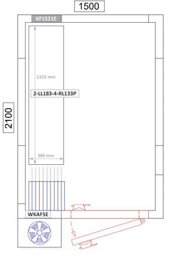 Aluminiowa półka podstawowa – 1315 x 1800 mm – nośność: 600 kg
