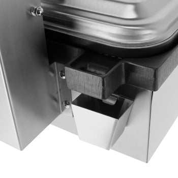 Grill kontaktowy - 2,2 kW - Ryflowana górna i dolna część - Powierzchnia grillowania: 350x330 mm - Prime Gastro