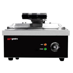 Grill kontaktowy | grill do hamburgerów - 2,2 kW - gładka górna i dolna część - powierzchnia grillowania: 350x330mm