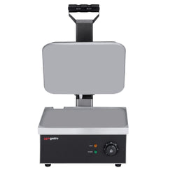 Grill kontaktowy | grill do hamburgerów - 2,2 kW - gładka górna i dolna część - powierzchnia grillowania: 350x330mm