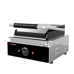 Grill kontaktowy - 1,8 kW - Ryflowana górna i dolna część - Powierzchnia grilla: 235x225 mm