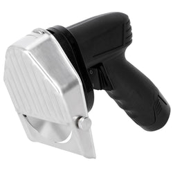 Akumulatorowa krajalnica do kebaba - wydajność: 60 kg/dzień - włącznie z 2 akumulatorami, nożem do cięcia i kamieniem do ostrzenia