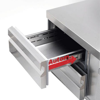 Podstawa chłodnicza PREMIUM PLUS - 1000 mm - 100 litrów - 2 szuflady - Prime Gastro