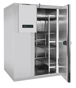 Komora mroźnicza ze stali nierdzewnej - 1800x2100mm - 5,13m³ - włącznie z kurtyną lamelową